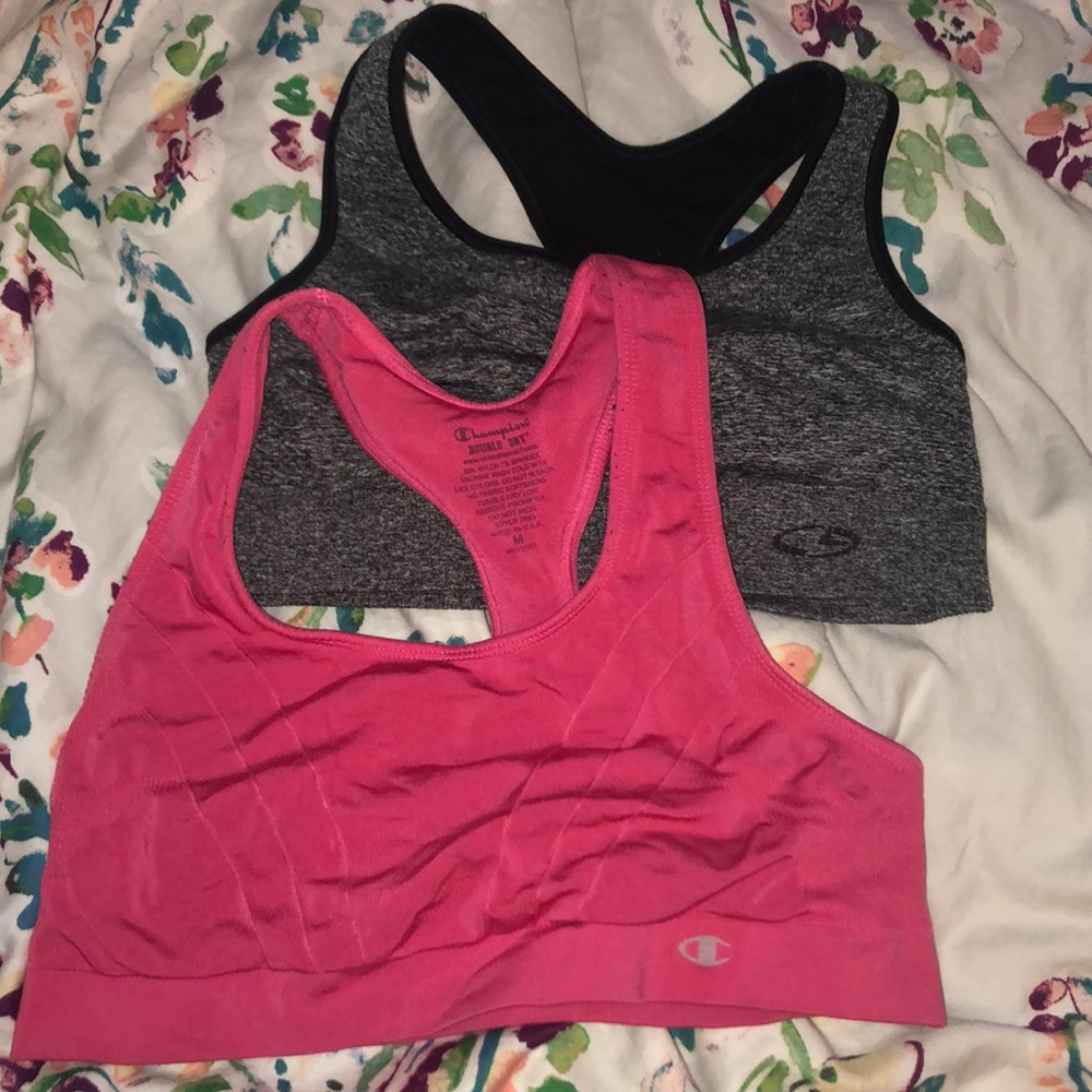 2 champions sports bras- size Medium